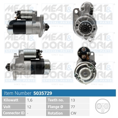 Startmotor / Starter Meat Doria 5035729