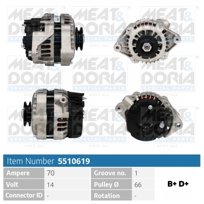 Dynamo / Alternator Meat Doria 5510619
