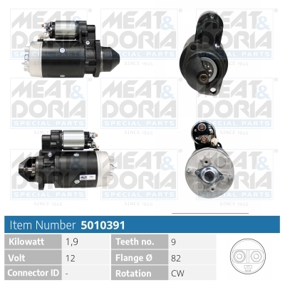 Startmotor / Starter Meat Doria 5010391