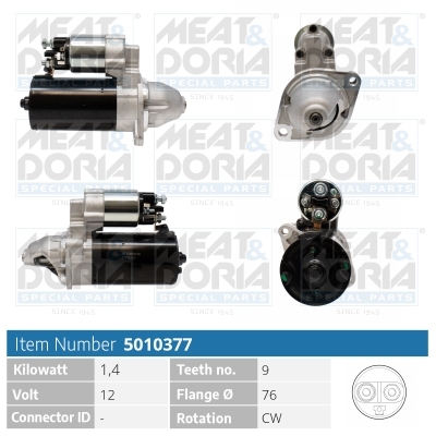 Startmotor / Starter Meat Doria 5010377