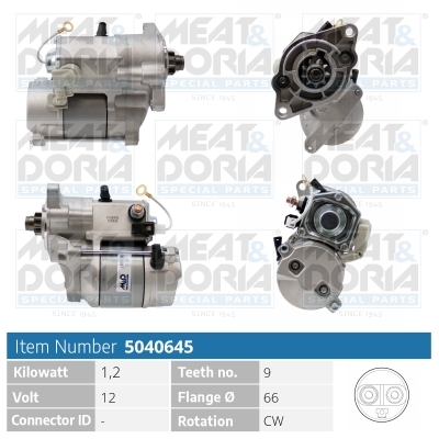 Startmotor / Starter Meat Doria 5040645