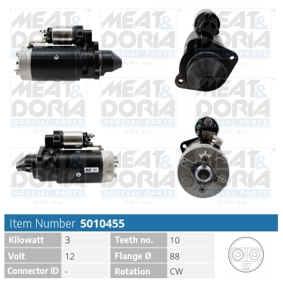 Startmotor / Starter Meat Doria 5010455