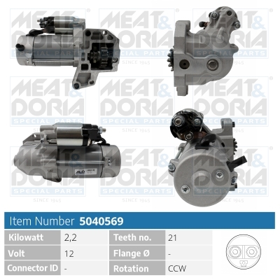 Startmotor / Starter Meat Doria 5040569