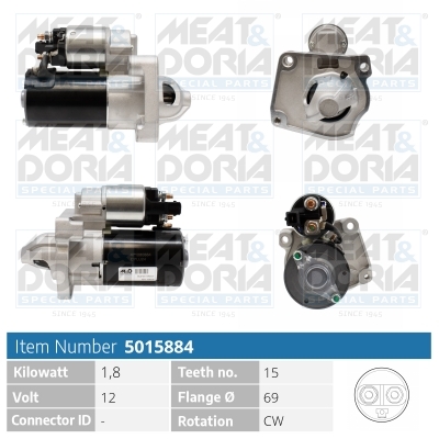 Startmotor / Starter Meat Doria 5015884