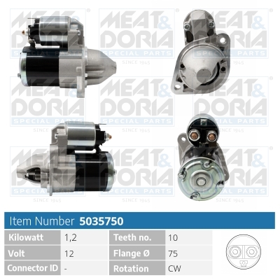 Startmotor / Starter Meat Doria 5035750