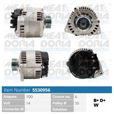 Dynamo / Alternator Meat Doria 5530956
