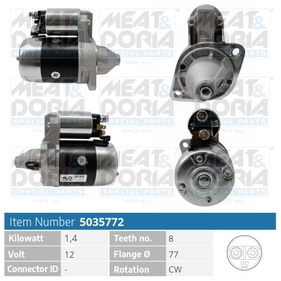 Startmotor / Starter Meat Doria 5035772
