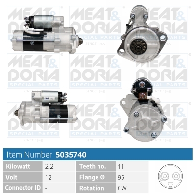 Startmotor / Starter Meat Doria 5035740