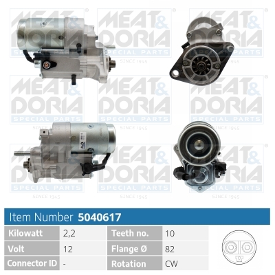 Startmotor / Starter Meat Doria 5040617