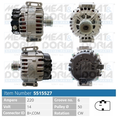 Alternator/Dynamo Meat Doria 5515527
