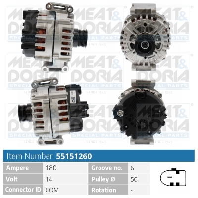 Dynamo / Alternator Meat Doria 55151260