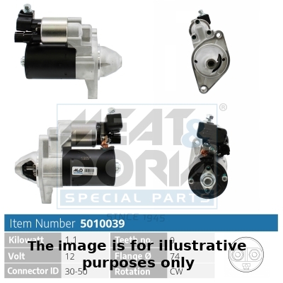 Startmotor / Starter Meat Doria 5010039G