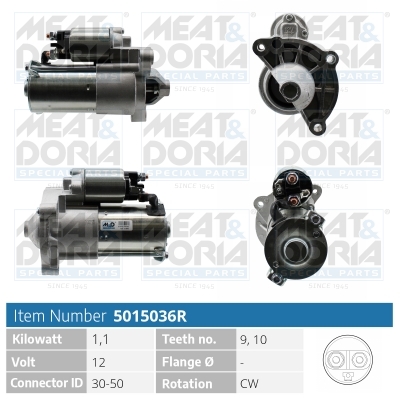 Startmotor / Starter Meat Doria 5015036R