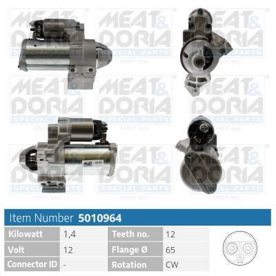 Startmotor / Starter Meat Doria 5010964