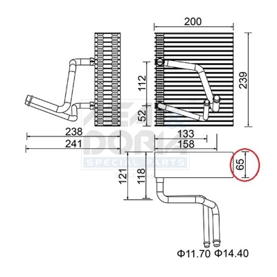 Verdamper, airconditioning Meat Doria 997052