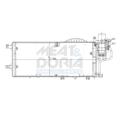 Condensor, airconditioning Meat Doria 991107