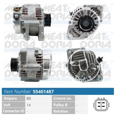 Dynamo / Alternator Meat Doria 55401487