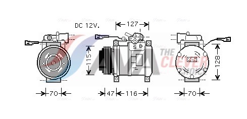 Compressor, airconditioning Ava Cooling IVK076