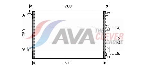Airco condensor Ava Cooling SBA5060