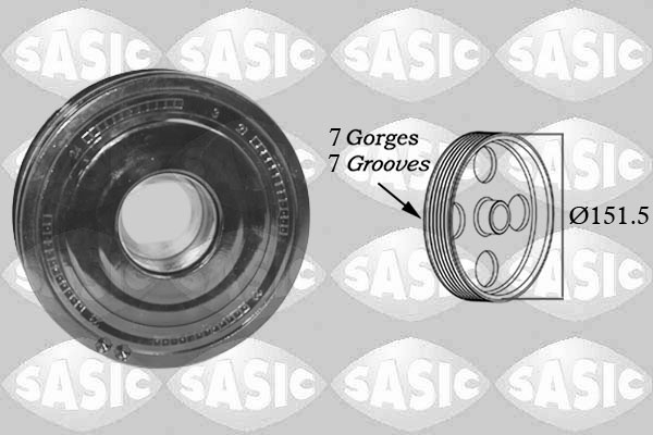 Riemschijf, krukas Sasic 2150052