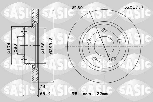 Remschijven Sasic 2464Y34J