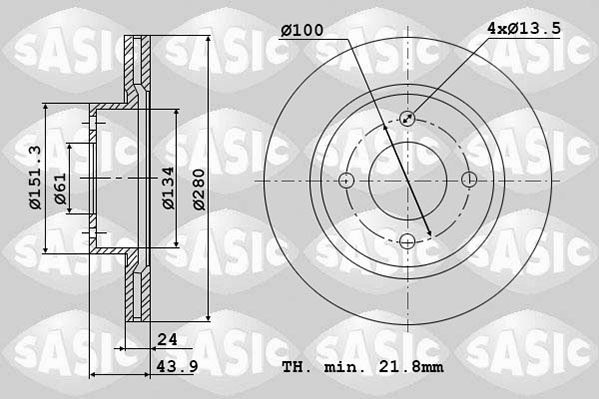 Remschijven Sasic 4004295J