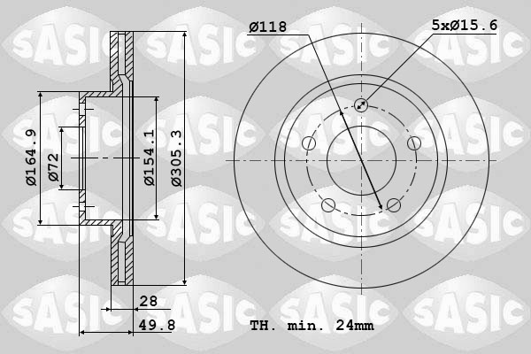 Remschijven Sasic 4004303J