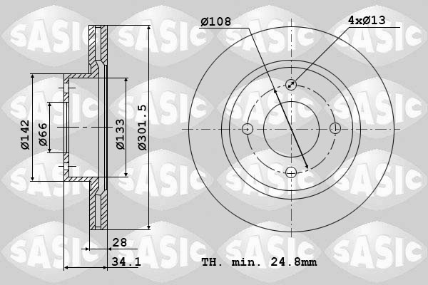 Remschijven Sasic 6100002