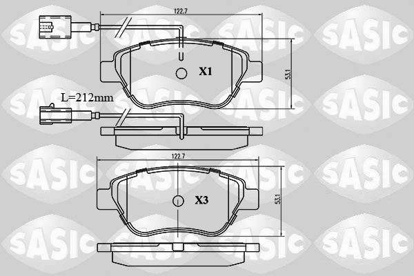 Remblokset Sasic 6210015