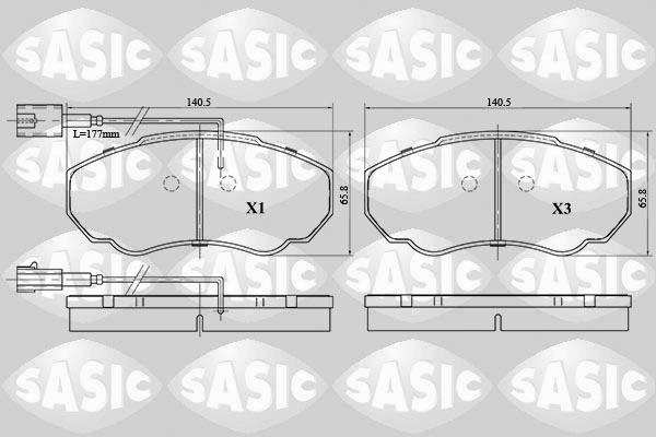 Remblokset Sasic 6210036