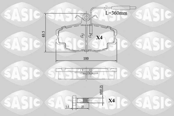Remblokset Sasic 6210067