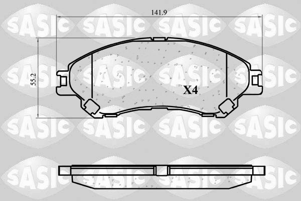 Remblokkenset, schijfrem Sasic 6210137
