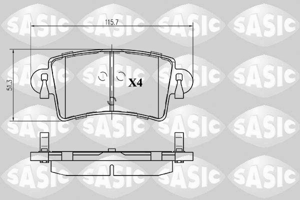 Remblokset Sasic 6214013