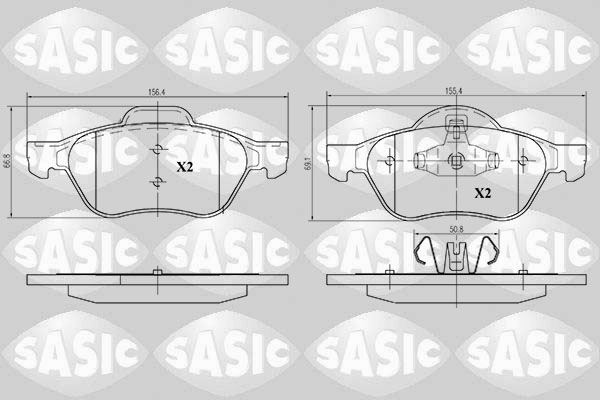 Remblokset Sasic 6214019