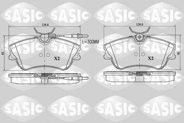 Remblokset Sasic 6214028