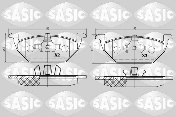 Remblokset Sasic 6216009