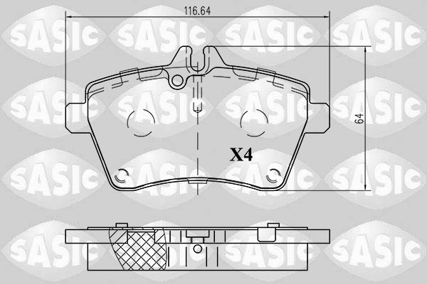 Remblokset Sasic 6216020