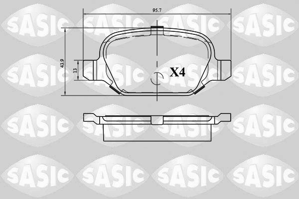 Remblokset Sasic 6216043