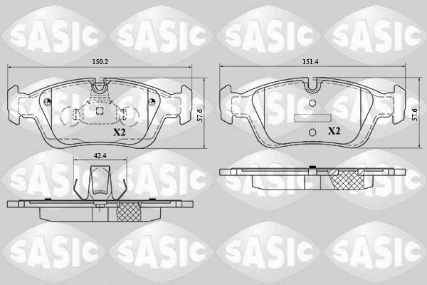 Remblokset Sasic 6216052