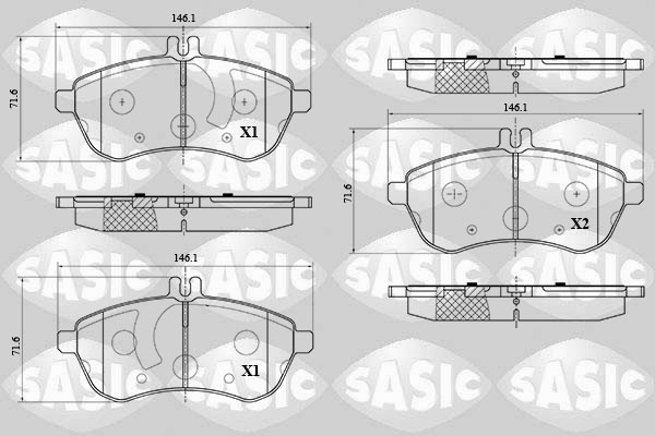 Remblokset Sasic 6216070