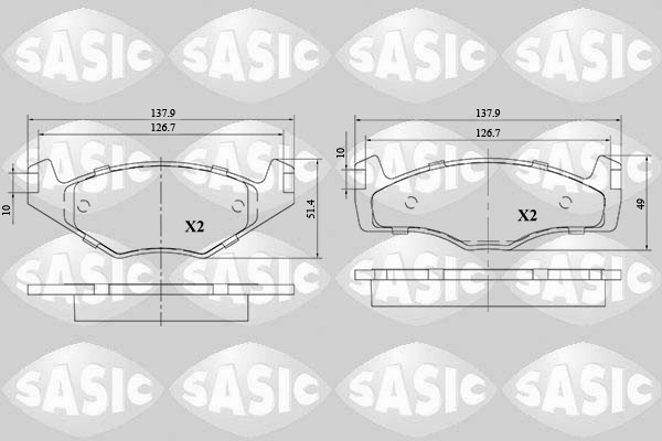 Remblokset Sasic 6216102