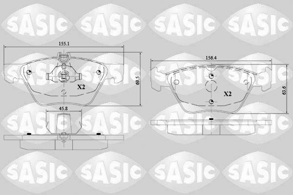 Remblokset Sasic 6216149