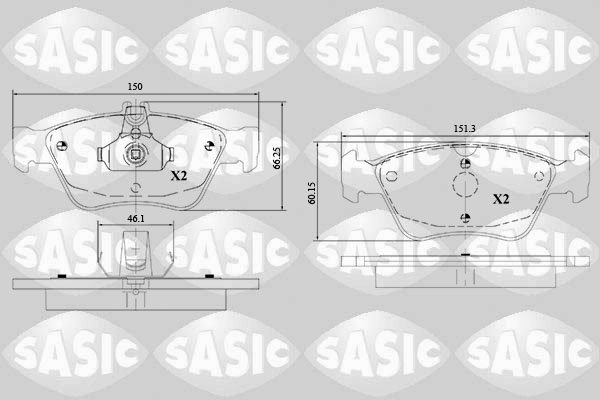 Remblokset Sasic 6216151