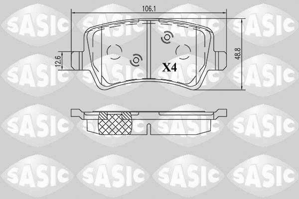 Remblokset Sasic 6216160