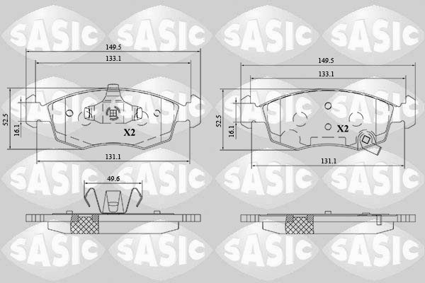 Remblokset Sasic 6216190