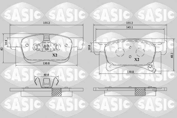 Remblokset Sasic 6216210