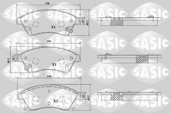 Remblokset Sasic 6216215