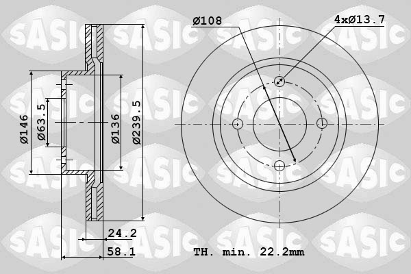 Remschijven Sasic 9004306J