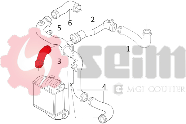 Seim Laadlucht-/turboslang 981607