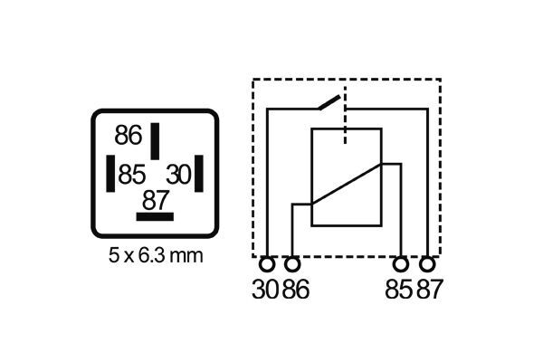 Mahle Original Relais, arbeidsstroom MR 73